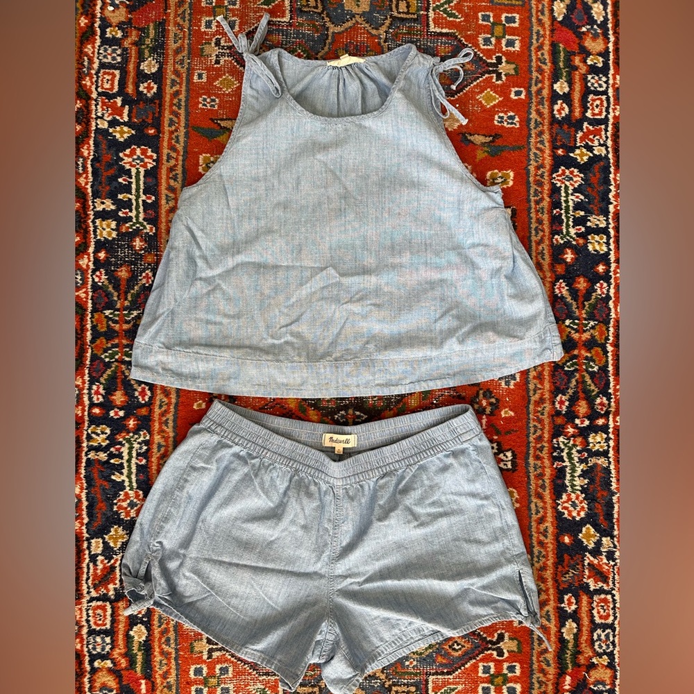 Madewell 100% Cotton Chambray Set